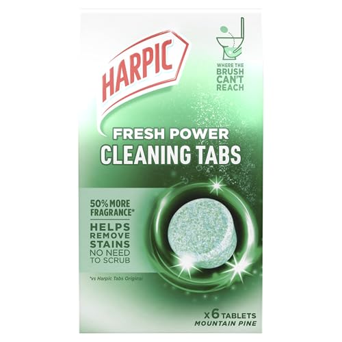 Harpic Fresh Power Cleaning Tabs Mountain Pine (Pack of 6)
