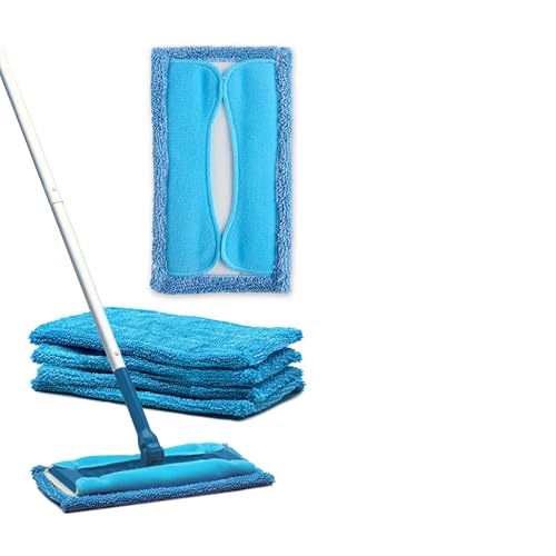 Rejuvenate Microfiber Sweeper Pads, Fit Swiffer Sweeper Mops for A Sustainable Alternative to Disposable Cleaning Pads, Trap Dirt, Dust and Hair and Remove Dirt and Grime, 5 Count