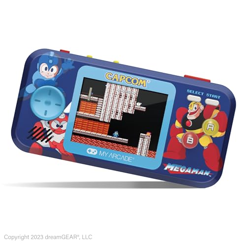 Image of My Arcade Mega Man Pocket Player Bundle: Officially Licensed, Portable Gaming Console,Travel Case and Screen Protector Included