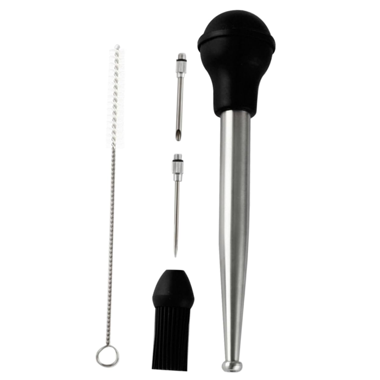 Garneck Stainless Turkey Baster Brush for Cooking Baster for Barbecue Food Grade Sauce for Outdoor Bbq Party