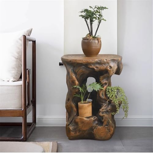 Base de bonsaï rétro pour décorer un salon avec vos petits pots de fleurs