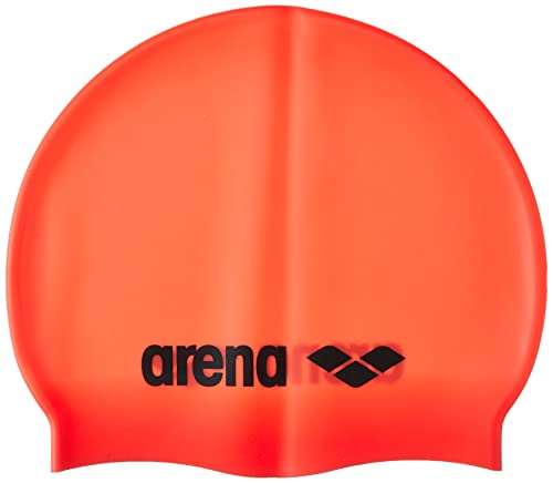 arena Classic Unisex Silikon-Badekappe, Schwimmkappe für Frauen und Männer, Badekappe mit Verstärktem Rand, Weiche und Strapazierfähige Schwimmkappe