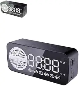 Mini Caixa de Som Bluetooth Com Relógio Despertador, AD-520