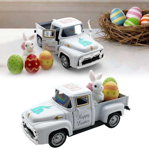 Décorations de Pâques pour camion de style ferme, cadeau idéal pour table et maison - 5