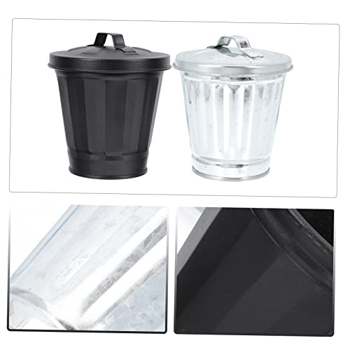 MAGICLULU Mini Canecas de Basura de Escritorio con Tapa miniatura 6