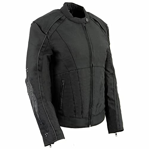 Image of Milwaukee Leather Women's Textile Classic Crossover Motorcycle Riders Jacket - All Year Wear