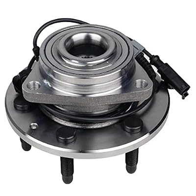 KUSATEC 515096 Front Wheel Bearing and Hub Assembly Fit For Cadillac Escalade ESV EXT, for Chevy Avalanche/Silverado Suburban 1500/Tahoe, GMC Sierra 1500 Yukon XL, 6 Lugs w/ABS