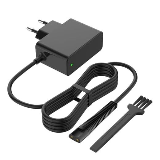 Ladekabel Netzeil Kompatibel mit Braun Rasierer Series 9 8 7 6 5 3 1, 3000S, 3040S, 390CC, 5190CC, 790CC, 760CC, 7865CC, Beard und Head Cruzer Elektrische Shaver Ladegerät 12V 0,4A Rasiererkabel