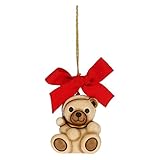 CATEGORIA - Living, Natale THUN - Addobbo per Albero di Natale Orsetto - Decorazioni Natale Casa - Formato Piccolo - Ceramica - 4,2 x 3,5 x 5 h cm