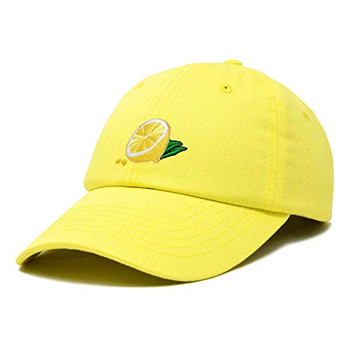 Dalix Lemon Hat Baseball Cap In Yellow #TOP3