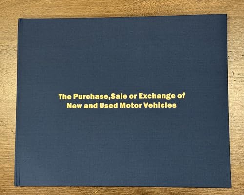 Car Dealer Record Book, Hardcover Sales and Inventory Log Book, 975 Vehicle Records