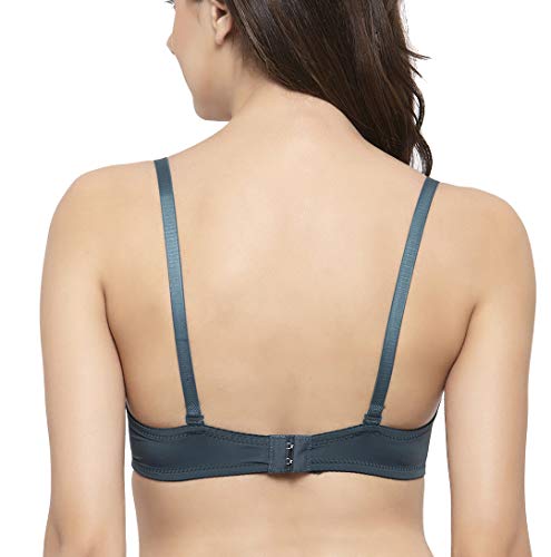 Image of Brachy Women's Every Day's Padded Underwired Demi Cup Bra T Shirt Padded Underwired Pushup Bra 85% Poly Cotton, 15% Elastane