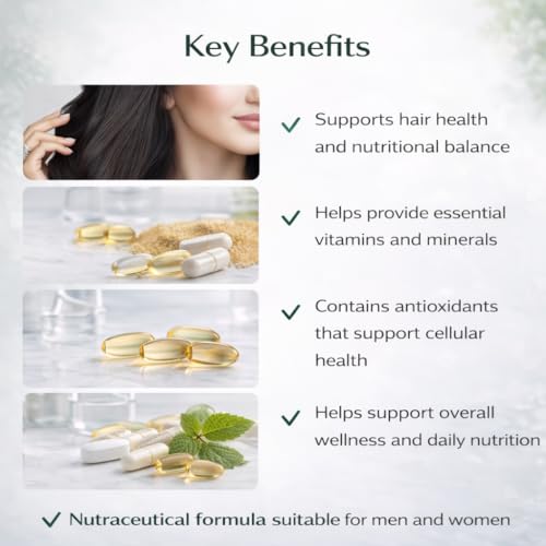 Image of Cipla Adgain Hair Growth Tablets | Biotin, Amino Acids, Multivitamins for Hair Fall Control | 1 strip (Strips)