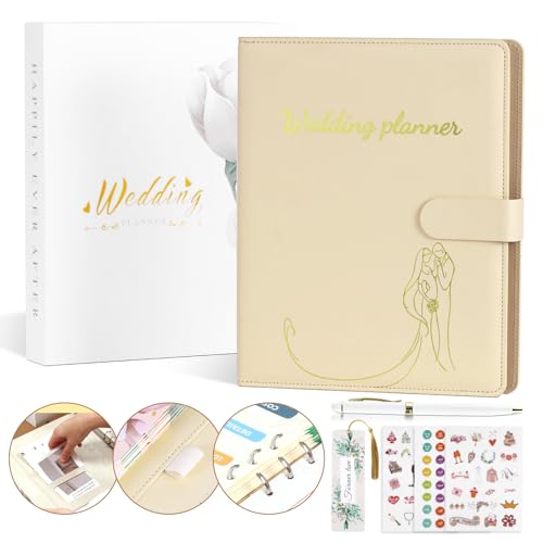 Comprehensive Wedding Planner Book and Organizer for Bride, Wedding Planning Book and Organizer Binder, Engagement Gift for Bride