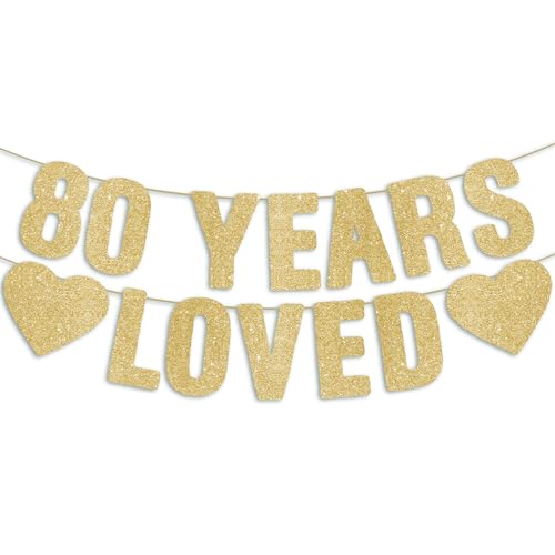 Pre-Strung 80th Birthday Banner