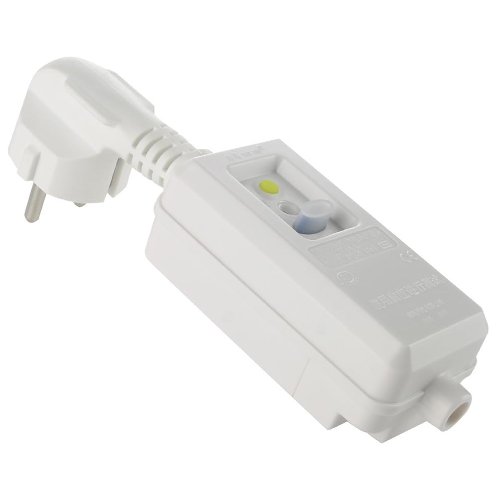 Adaptador de Enchufe de Seguridad con Protección Fugas RCD, 16 A, 220 V, 240 V, Enchufe Europeo, GFCI, Disyuntor Doméstico, Interruptor de Disparo.