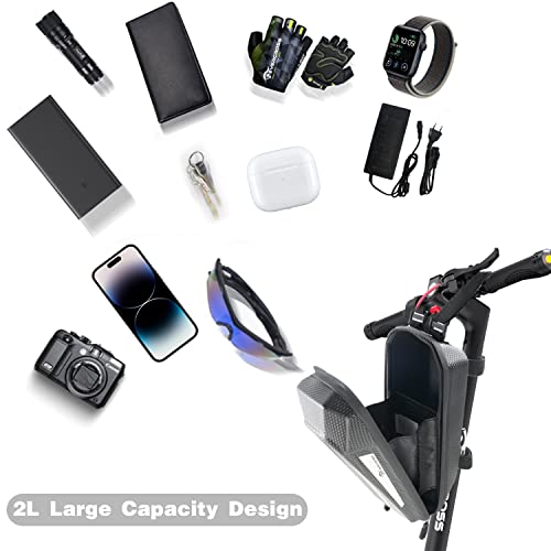 Evercross Electric Scooter Bag, 2L Large Capacity Scooter Handlebar Bag, Waterproof Scooter Front Bag, Compatible With All Adult Electric Scooters #TOP1