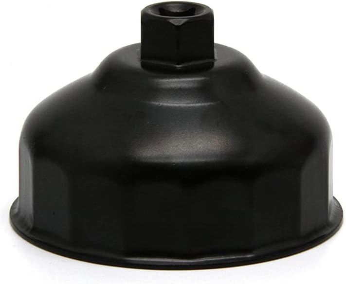 Oil Filter Wrench Cap Removal Tool 86.4mm 16 Flutes for BMW with 86mm Cartridge Style Filter Housing Caps, Oil Filter Housing Cap Removal Tool to Change Oil, Oil Filter Socket Wrench Kit for BMW