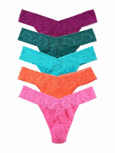 Image of hanky panky - Signature Lace Original Rise Thongs: Essentials Edition | One Size 4-14 | Lace Lingerie Underwear | 3 or 5 Pack