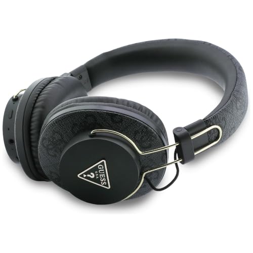 Auriculares Guess de Diadema Negros con Logotipo de Triángulo Premium 2