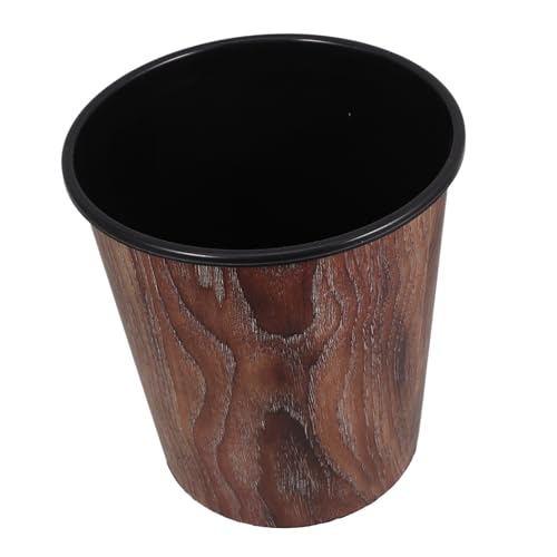Caneca de basura rectangular marrón Holibanna
