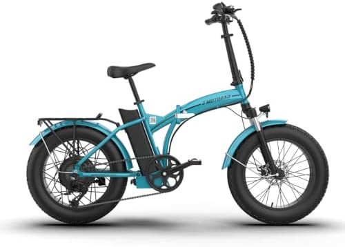 EMotorad Toledo - Bicicleta Eléctrica Plegable para Adultos - Neumáticos Kenda Fat Tire 20x4" - Motor 36V 250W - Batería 13Ah Extraíble - 5 Niveles de Asistencia - Pantalla LCD