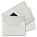 Produktbild 25 Sets Trauer-Papier mit gefütterten Brief-Umschlägen aus echtem Büttenpapier, 105 g/m², naturweiß mit schwarzem dünnem doppeltem Trauer-Rand, Größe B6-17,5 x 21,5 cm