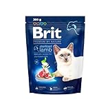 Brit Premium by Nature Trockenfutter für sterilisierte Katzen, Geschmacksrichtung Lamm, 300 g