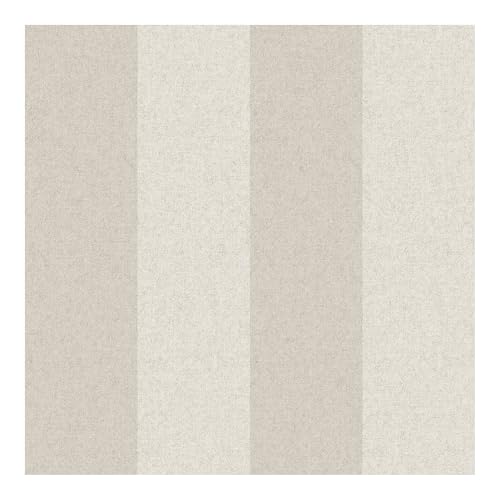 Superfresco Easy Regent Stripe Stone Wallpaper | Paste The Wall | Cream Stripes | Eco-Friendly