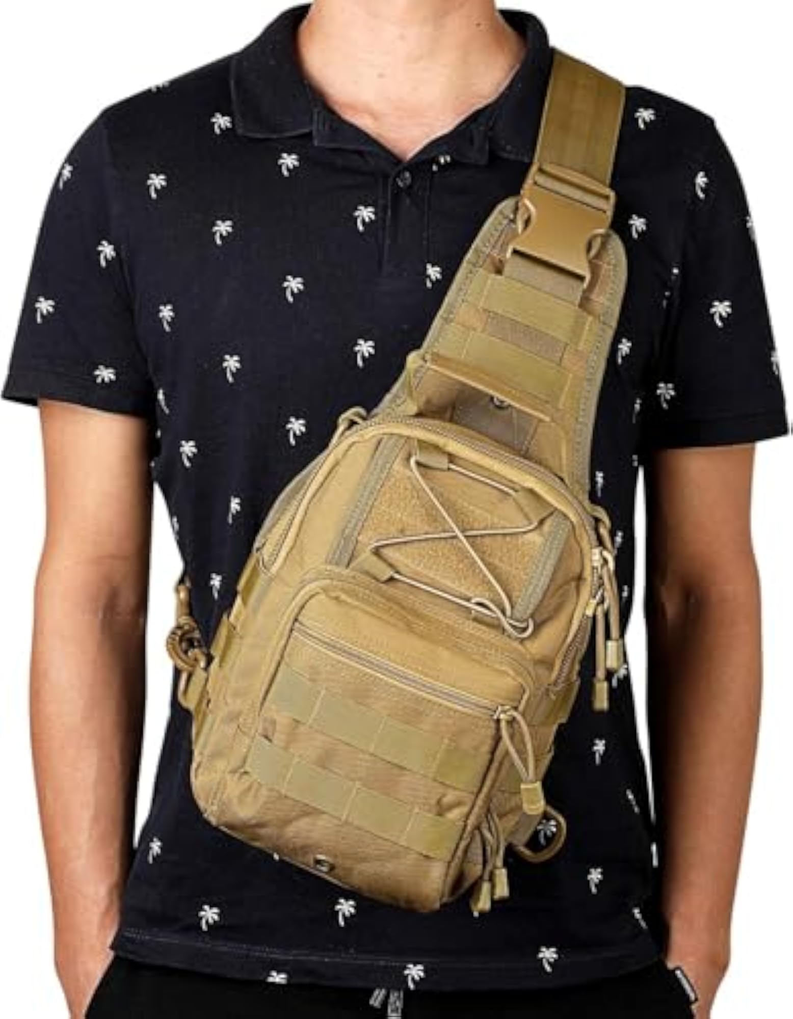 Lightweight Tactical Sling Backpack for Hiking & Camping