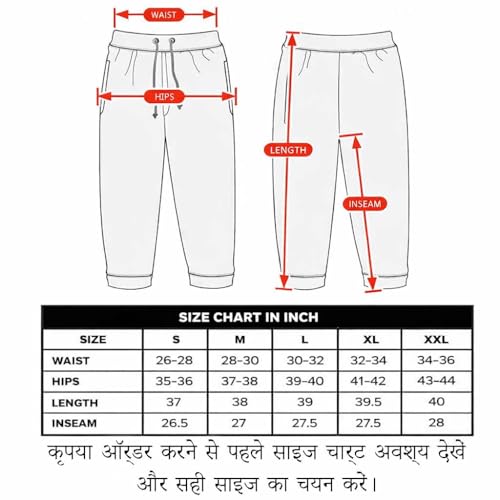 Image of You Forever Men's Relaxed Fit Track Straight Fits - High Waist Pants with Pockets for Sporty & Casual Look