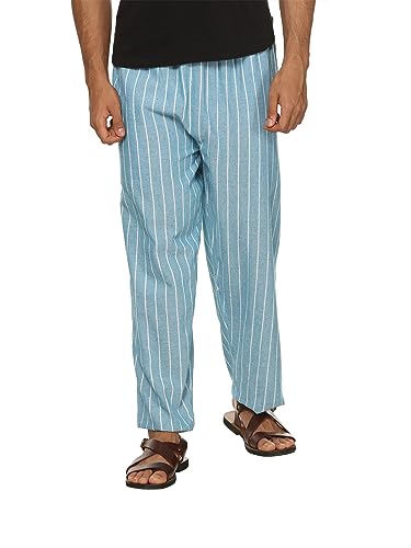 Image of Aatman One Size Men's Eco-Friendly Cotton Pyjama Pack of 2 | Fits Waist Size 28 to 36 Inches