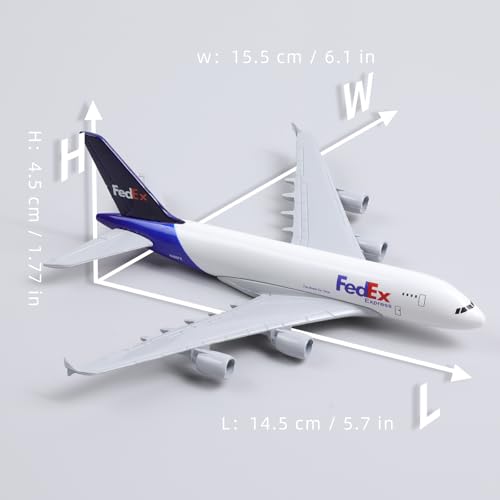 Modelo de avión A380 escala duradera que soluciona la falta de espacio en vitrinas de metal 6