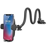 Windshield Car Phone Mount - OQTIQ Upgraded 13-Inches Long Arm Gooseneck Cell Phone Holder for Car Truck Dashboard Phone Holder with Strong Suction Cup, Compatible with iPhone Samsung Galaxy LG