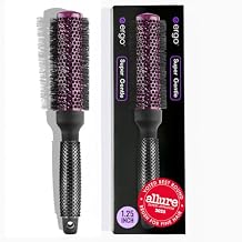 ERGO Super Gentle Round Brush for Blow Out - Salon Quality Hair Styling for Women - Roller for Wet and Dry Hair - Volumizing Care Blowout - ERG331.25"