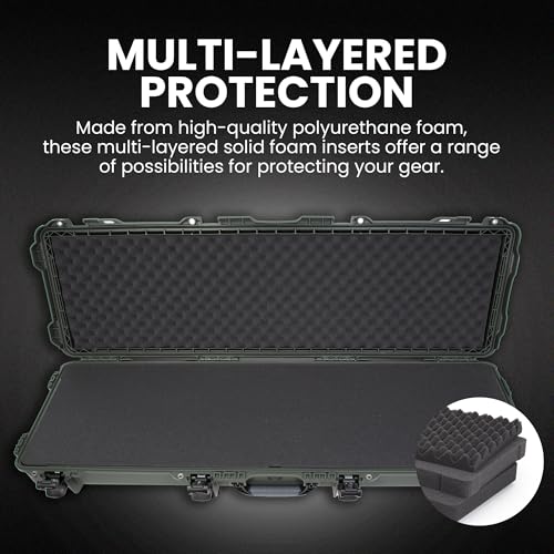 Image of NANUK Hard Case with Foam & Wheels - 30 inch to 55 inch Long, Customizable Foam Insert, IP67 Waterproof & Crushproof, Rugged Construction for Ultimate Protection, Made in Canada