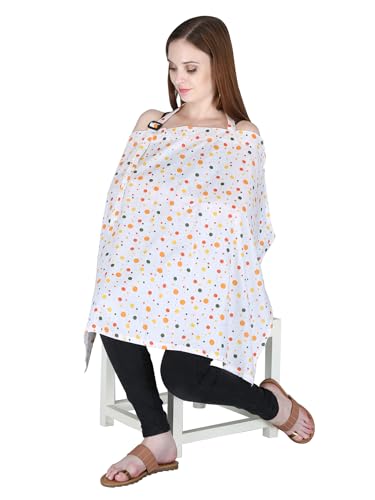 Image of Switchon Feeding Apron Cover Maternity Cover 100% Cotton Maternity Breastfeeding Multipurpose for Mothers