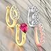 VAMA FASHIONS Gold Silver Rose Gold Non Piercing Clip On Nose Pins Without Hole Pressing Type Nose Ring Studs for Women