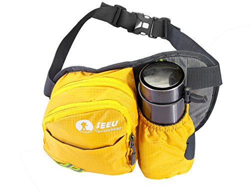 Hip bag Pack, Sport Running Lightweight Waist Bag with Water Bottle Holder