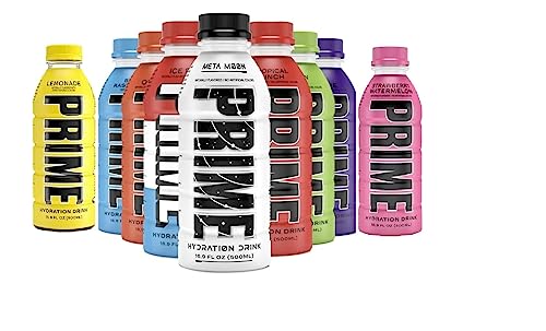 Image of Prime Drink An Assortment of All New 9 Flavours Including Prime (New Flavour Lemonade) Each 500 ML