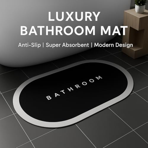 Image of JNS Stylish Door Mat for Home, Strong Fiber Dust Control Mat, Ideal for Entrance, Bathroom and Kitchen