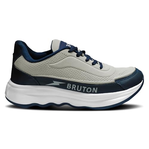 Image of BRUTON Vortex-625 Men's Running Shoes | Lightweight Sports Shoes for Men | Comfortable Walking Jogging Gym Shoes | Lace-Up Training Footwear