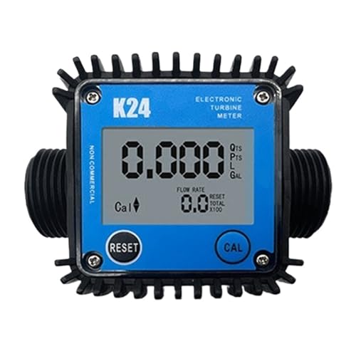 真鍮入口付き水道メーター LCDディスプレイ付きデジタル燃料油流量計K24液体水流量測定ツール