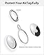 Stouchi AirTag Schlüsselanhänger [1Pack] Rostfreier Stahl Air Tag Case Holder Cover mit 1 Schlüsselanhänger Einfache Einrichtung Schlankes Design für AirTags Key Finder Air Tags Zubehör