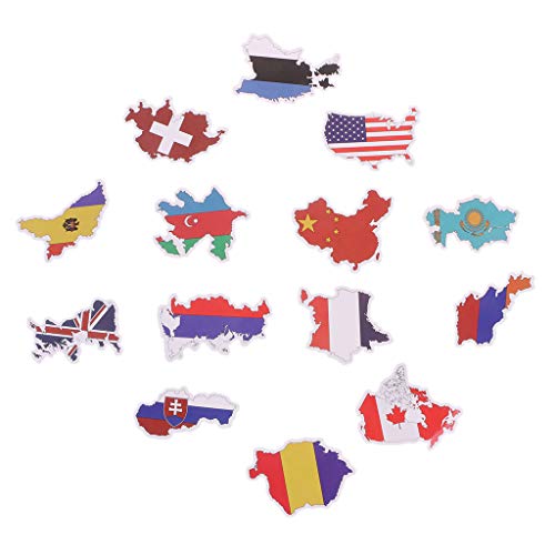 Xuebai 50X Nationale Vlaggen Stickers Speelgoed Landen Kaart Sticker DIY Scrapbooking Koffer Nationale Vlaggen Stickers… - Image 3