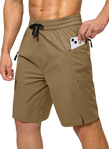 Image of Men's Swim Trunks Quick Dry Board Shorts with Zipper Pockets Beach Shorts Bathing Suits for Men - No Mesh Liner