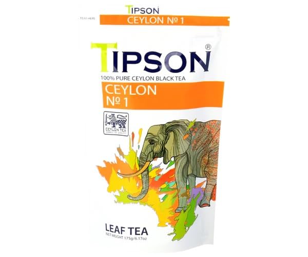 Ceylon No.1 Black Tea - 175g Premium Loose Leaf Sri Lankan Tea | Pure Highland Ceylon Tea | Rich Full-Bodied Robust Flavor | Natural Antioxidants | Perfect Morning & Afternoon Beverage