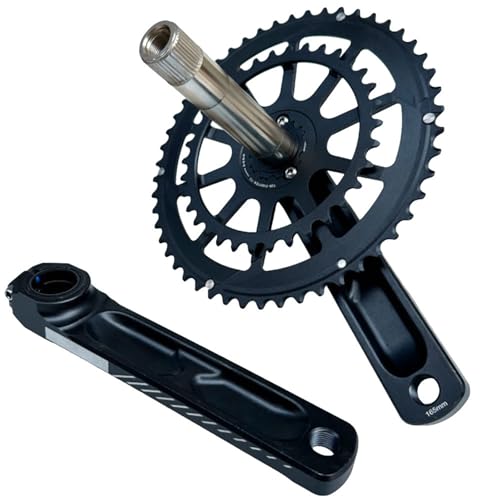 Pédalier vélo route 165 mm avec axe creux pour un pédalage fluide
