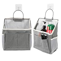 Hängeorganizer 2 Stück faltbar - Wandorganizer & Tür Organizer hängend mit Taschen für Bad, Küche, Camping - Hängende Aufbewahrungstaschen, Körbe und Camping-Organizer