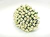 TH 100 Tiny. Ivory Color Rose Buds Mulberry Paper Flower Craft Handmade Wedding Size 0.17" Rose Paper Flower Scrapbook for so Many Card Craft Projects #1
